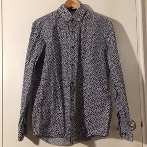 Steel and Jelly Floral Print Button Down